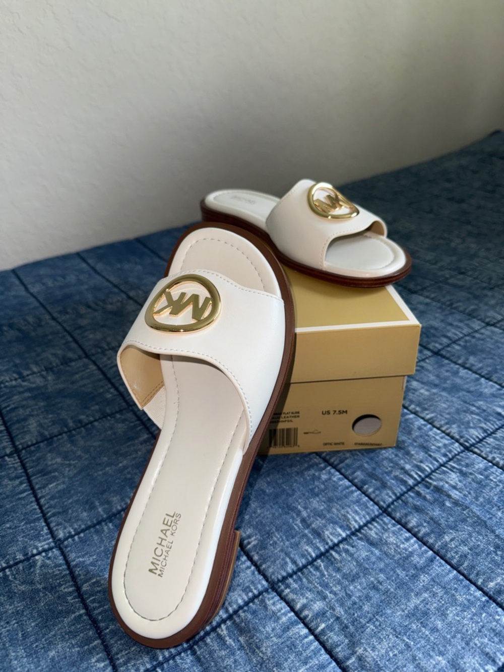 Michael Kors Hannah Flat Slide size 7.5